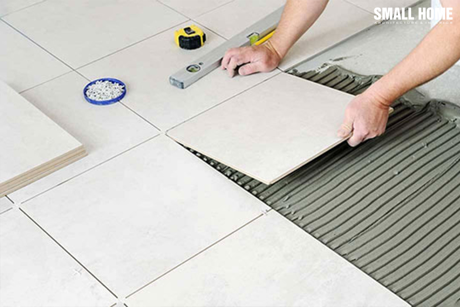 Không ngâm gạch vào nước trước khi ốp tường