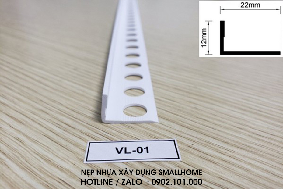 Nẹp Nhựa Tách Khe Vật Liệu VL-01