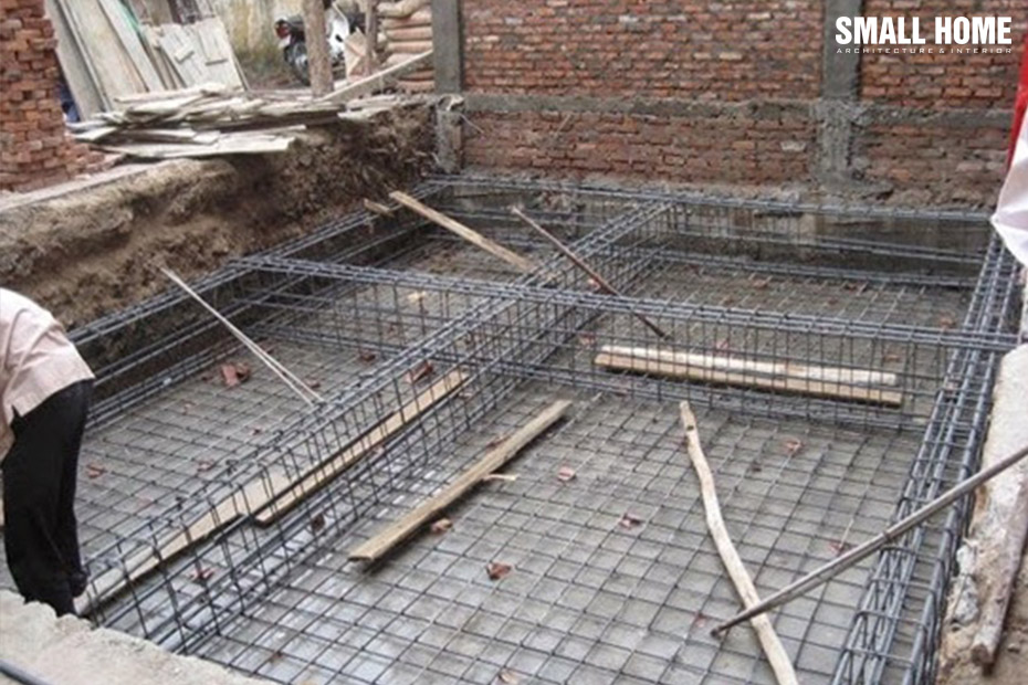 Móng bè cho nhà phố.