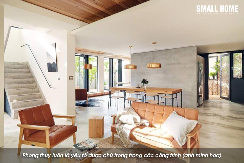 Phong thủy luôn là yếu tố được chú trọng trong các công trình